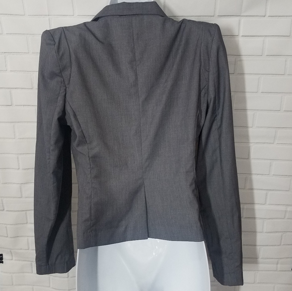 P.Luca Milano Gray Studded Suit Blazer Jacket - Picture 4 of 13